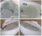 Гидромассажная акриловая ванна Appollo 140х140 угловая со смесителем и пневмокнопкой (АТ-970-F) 78209
