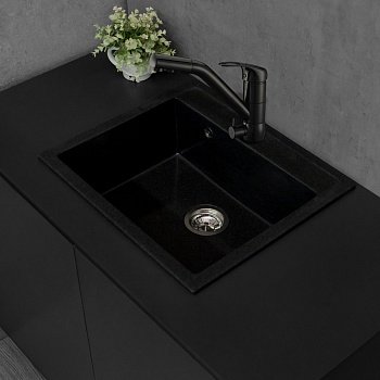 Кухонная мойка Fancy Marble Oregon светло-черная (108060004) фото