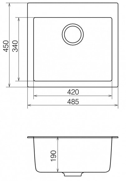 Кухонная мойка Vankor Orman OMP 01.49 Gray