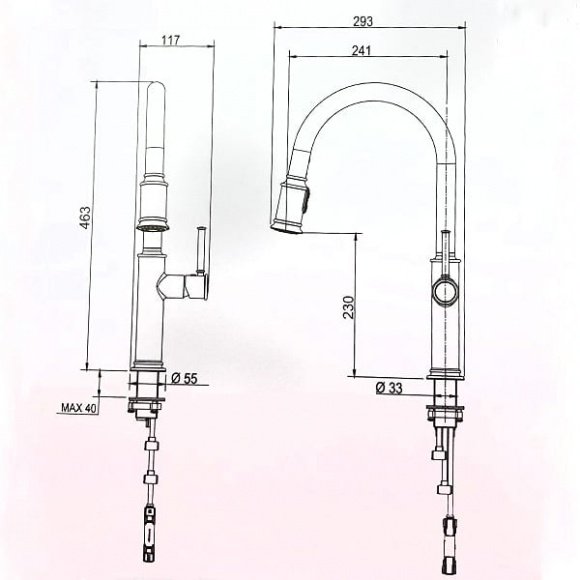 Кухонный смеситель Kraus (KPF-1680CH)