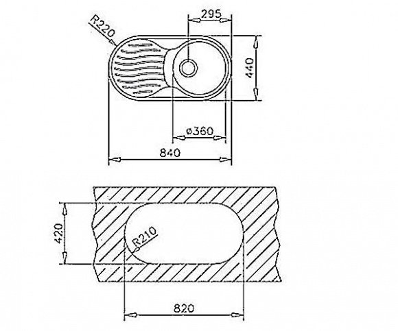 Кухонная мойка Teka DR 80 1B 1D полированная (10110007)