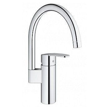 Смеситель кухонный Grohe Wave Cosmopolitan однорычажный, с высоким изливом (32449001) фото