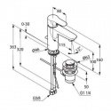 Смеситель для умывальника Kludi Objekta XL (322600575) 47954