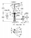 Смеситель для умывальника Grohe Veris однорычажный (32184000) 156100