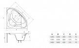 Ванна акриловая Besco MIA Besafe 130x130 (NAVARA18916) 177489