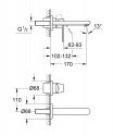 Наружная часть смесителя для умывальника Grohe Eurosmart Cosmopolitan (19381000) 158603