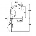 Смеситель кухонный Teka MB2 HP хром (40931802) 53063