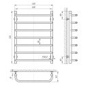 Полотенцесушитель водяной Laris Стандарт П7 500х700 (71207548) 95508