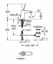 Смеситель для умывальника Grohe Eurodisc Joy 205 мм хром (23425000) 154882