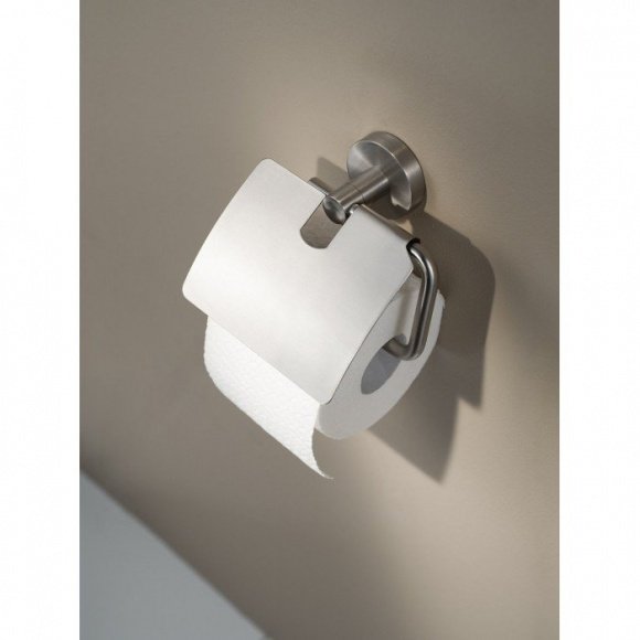 Держатель для туалетной бумаги Haceka Kosmos TEC с крышкой (1114280)
