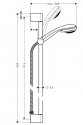 Душевой гарнитур Hansgrohe Crometta 85 Vario/Unica'C 90 см (27762000) 203912