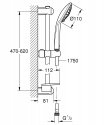 Душевой гарнитур Grohe Euphoria 110 Massage (27243001) 160256