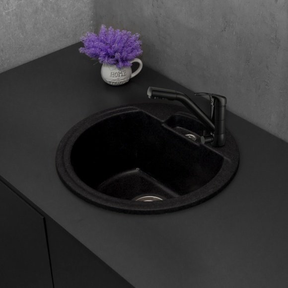 Кухонная мойка Fancy Marble Valensia светло-черная (108040004)