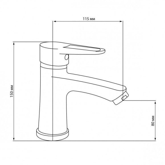 Смеситель для умывальника Cosh (CRM)/S-02-001F (CoshCRMS02001F)