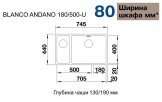 Кухонная мойка Blanco Andano 500/180-U полированная правая (522989) 6723