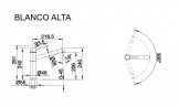 Смеситель кухонный Blanco Alta хром (512319) 48553