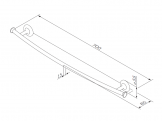 Полотенцедержатель AM PM LIKE 60 см (A80346400) 129217