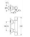 Смеситель для душа Grohe Grohtherm 3000 Cosmopolitan термостатический (34274000) 156390