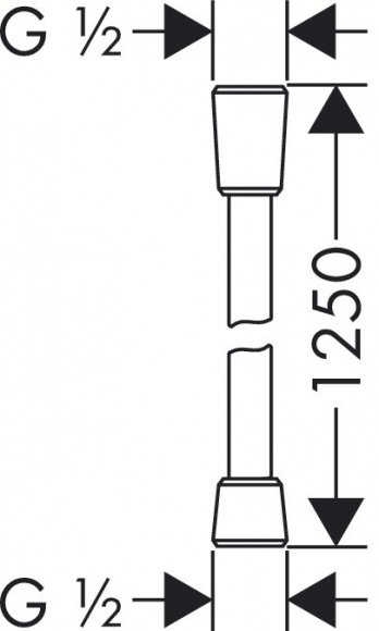 Душевой шланг Hansgrohe Isiflex 1.25 м (28272000)