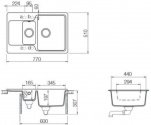 Кухонная мойка Schock MANHATTAN D150 S Everest-26 (22076026) 7068