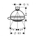 Верхний душ Hansgrohe Crometta 85 (28425000) 158955