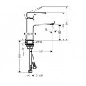 Смеситель для умывальника Hansgrohe Metropol 100 с донным клапаном Push-Open (32500140) 154350