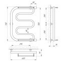 Полотенцесушитель водяной Laris Фокстрот П 400х500 (71207448) 95573