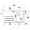 Кухонная мойка Franke NPX 611 полированная, чаша слева (101.0068.368) 38616