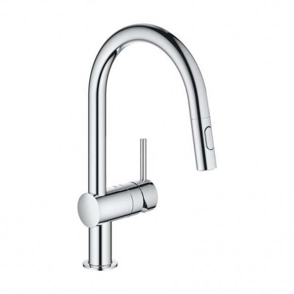 Смеситель кухонный Grohe Minta с выдвижным изливом (32321002)