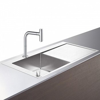 Кухонный комплект мойка со смесителем Hansgrohe C71-F450-12 (43230800) фото