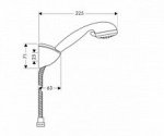 Душевой гарнитур Hansgrohe Croma Variojet/Porter'C (27546000) 169857