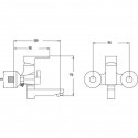 Смеситель для ванны Potato P3033  (POTP3033) 113990