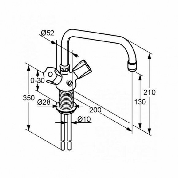 Смеситель кухонный Kludi Standard (316560515)