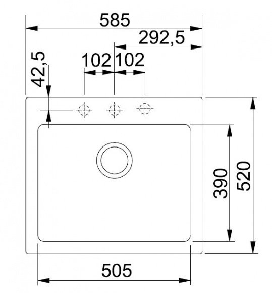 Кухонная мойка Franke MRG 610-58 ваниль (114.0502.833)