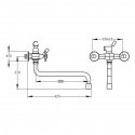 Смеситель для ванны Potato P2265  (POTP2265) 114075