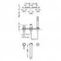 Смеситель для ванны Tres Max на 3 отверстия (6216103) 100144