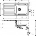 Кухонная мойка Hansgrohe S4113-F400 (43338800) 153765