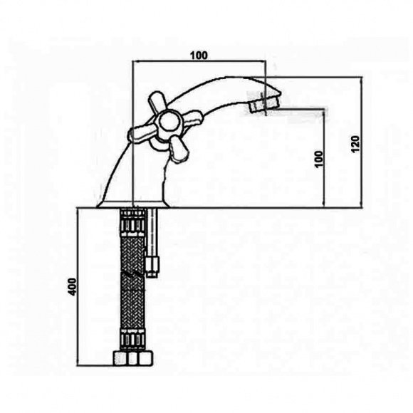 Смеситель для умывальника Potato P1054-6 (POTP10546)