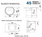 Кухонная мойка Blanco Rondoval полированная (513313) 2323