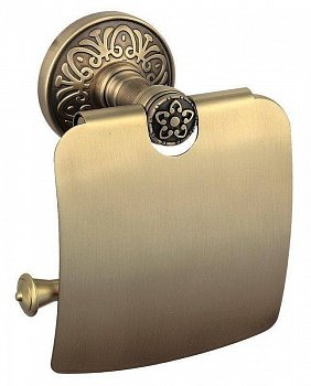 Держатель для туалетной бумаги Aqua Rodos Милано закрытый 9626 бронза (АР0001574) фото