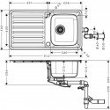 Кухонная мойка Hansgrohe S4113-F340 (43337800) 153762