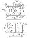 Кухонная мойка Teka ZENO 45B TG темно-коричневый (88532) 39703