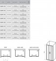 Душевые двери Ravak Blix 200 см BLDP4-200 белые+grape 177044