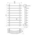 Полотенцесушитель водяной Laris Каскад П9 450х900 (71207251) 94877