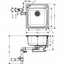 Кухонная мойка Hansgrohe S412-F400 (43335800) 153774