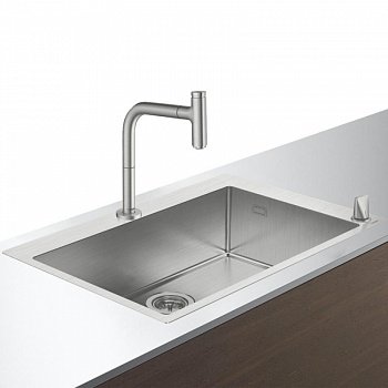 Кухонный комплект мойка со смесителем Hansgrohe C71-F660-08 (43202800) фото