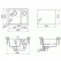 Кухонная мойка Schock QUADRO N150 Onyx-10 (25066010) 7206