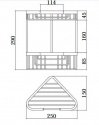 Угловая мыльница-корзинка двойная PAFFONI ACCESSORI (ZPOR 005 CR) 194757