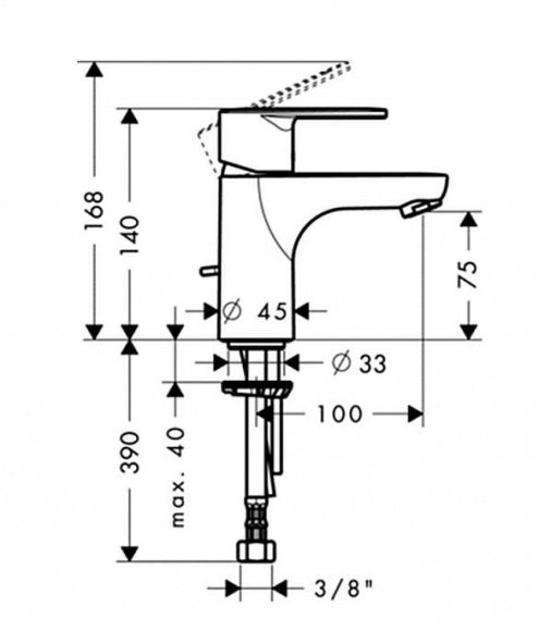 Смеситель для умывальника Hansgrohe Talis E2 (31612000)