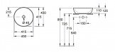 Умывальник Villeroy&Boch Artis 43 см розовый (417943BCT2) 125944